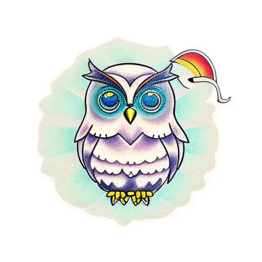 Cute Colored Owl