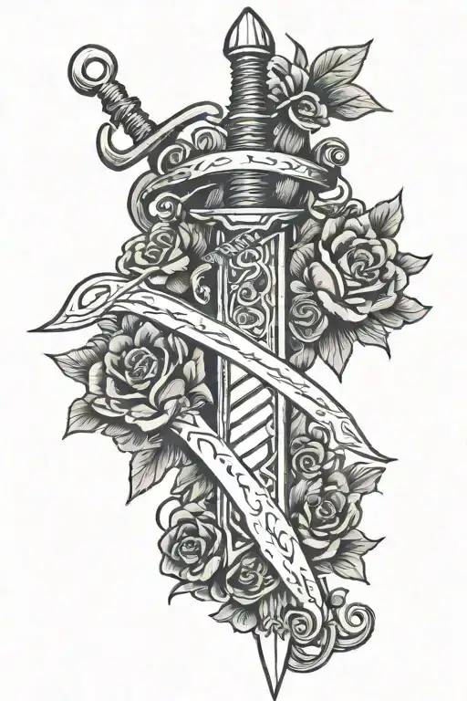 Sword And Wire Wrapped