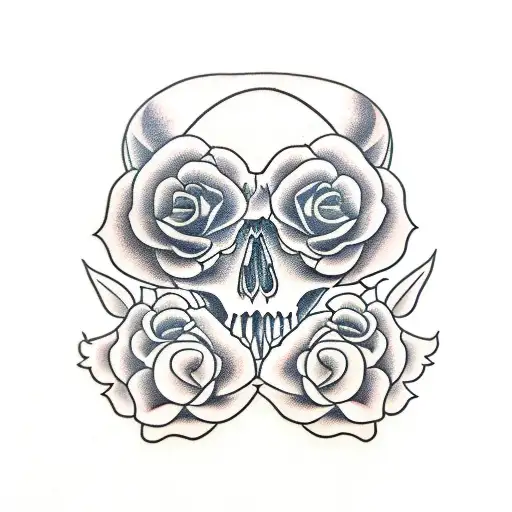 Rose Skull Simpskns