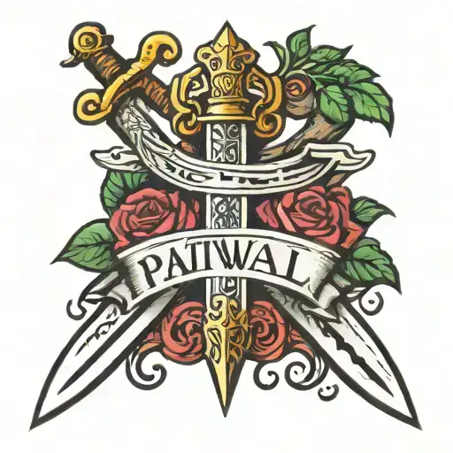 Single Sword With Name Of Patwal