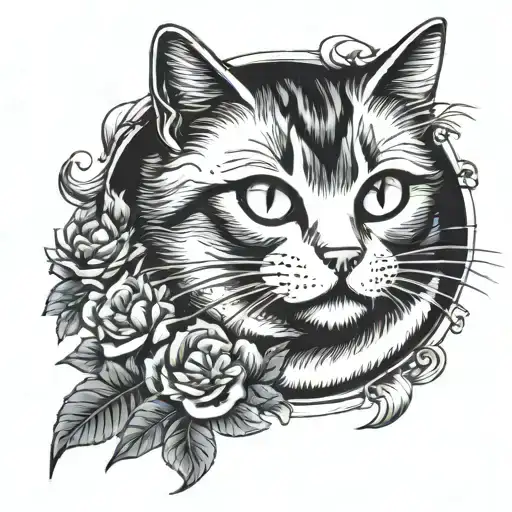 Cat With One White Eye