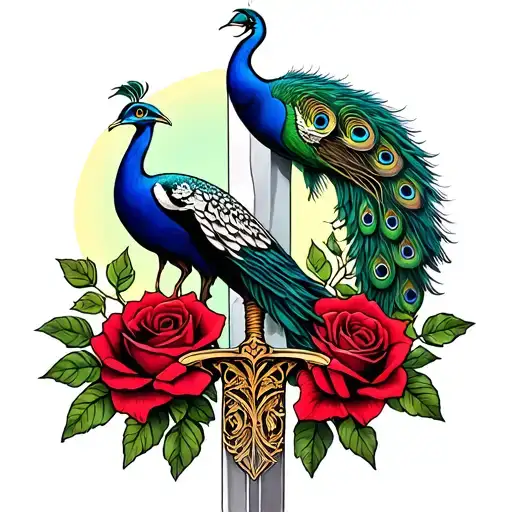 Time And Mythology And Semetry And Mountains And Opeth And Peacock And Roses And Sword