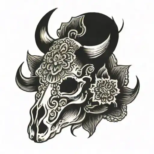 Bull Skull Mandala