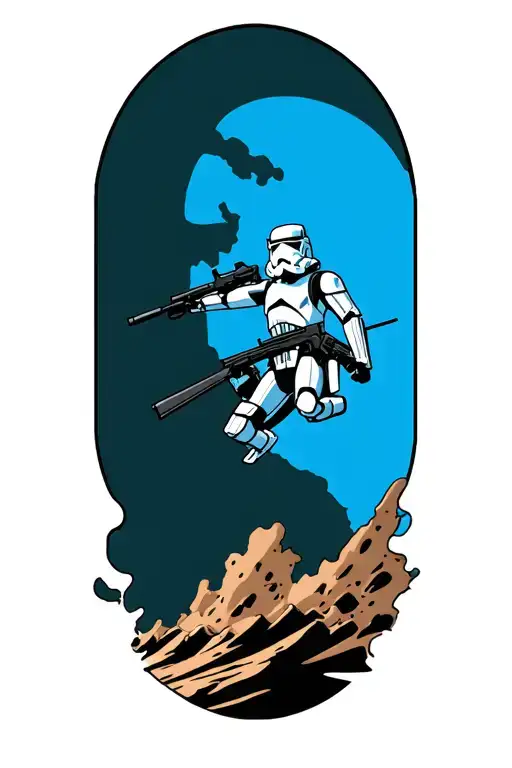 Clone Troopers Landing On A Warzone