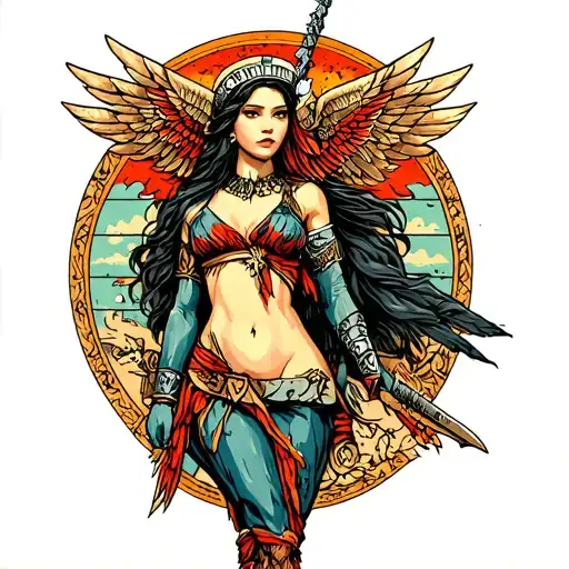 Valkyrie Warrior Woman Gemini