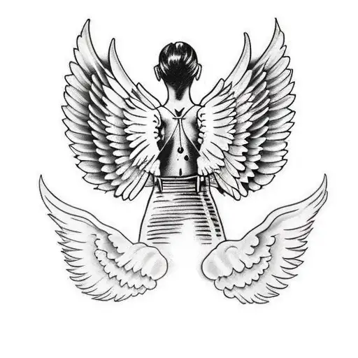 Angel Wings With Portrait