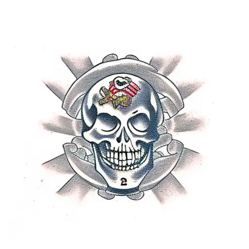 Skeleton Face And Body Holding A Beer