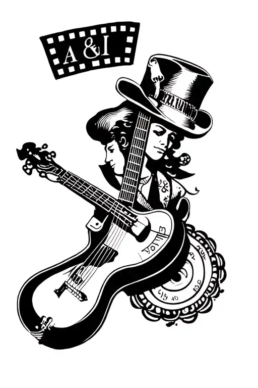 Music And Film Strip