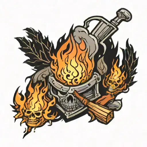Incorporate The Iconic Bonfire From Dark Souls Into A Tattoo Design