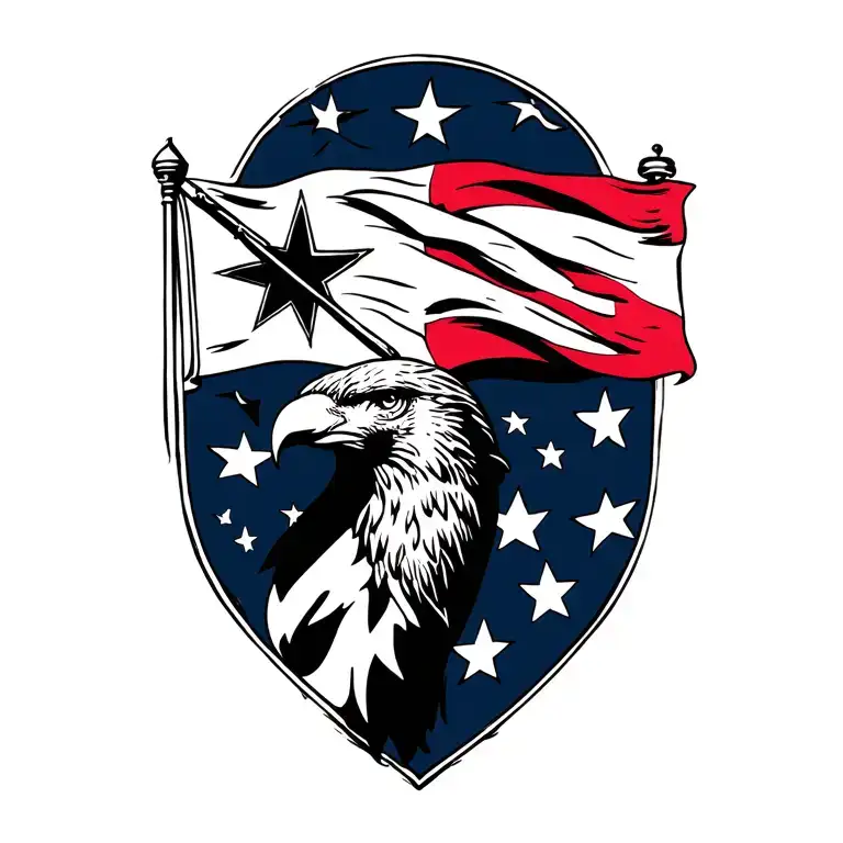 Acadian Flag With 726 In It