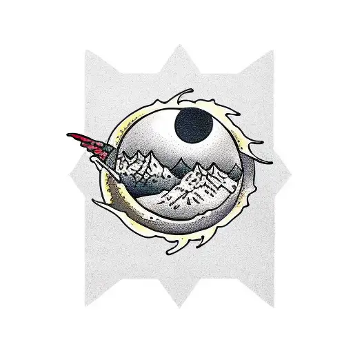 Desert With Blackout Work And Astrology Signs