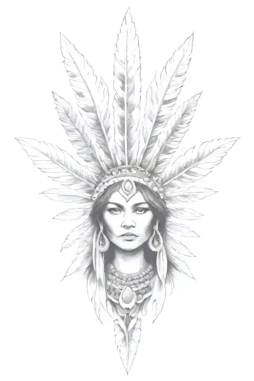 Pretty Cherokee Girl Profile Looking