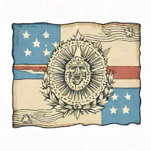 Indiana Blue Line Flag