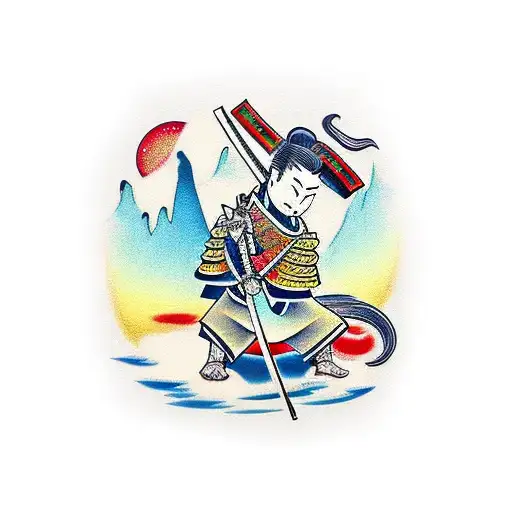 Samurai Protect Child