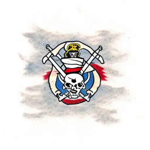 Pirate Ship With A Usmc Flag