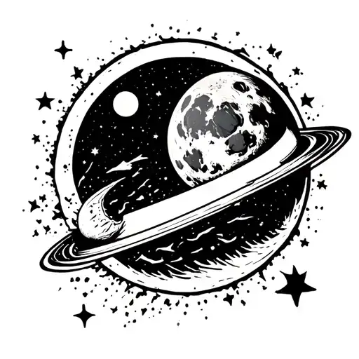 Moon Smashing Into A Planet