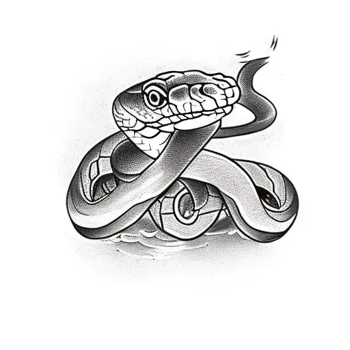 Snake With Blackberries