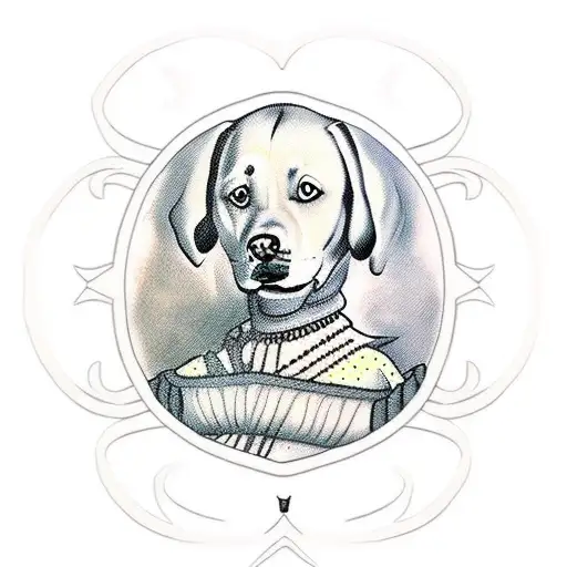 Renaissance Queen Portrait Labrador