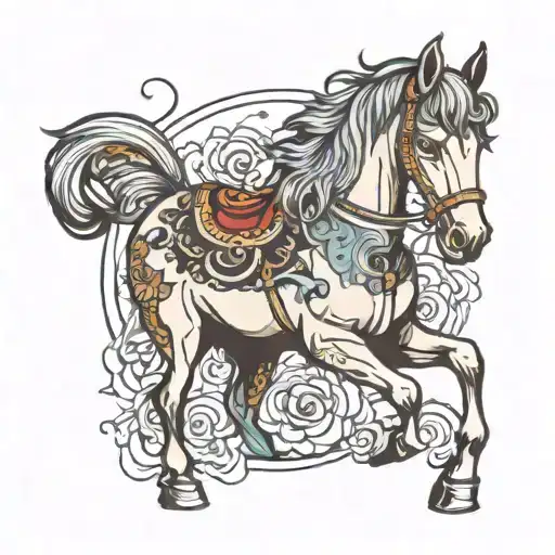 Neo-traditional Horse