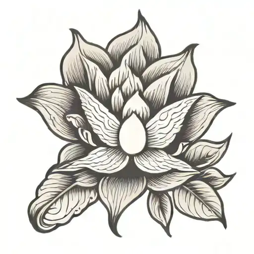 Dove Lotus Flower