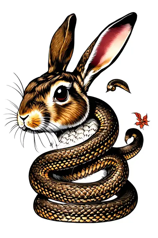 Snake Chasing Rabbit