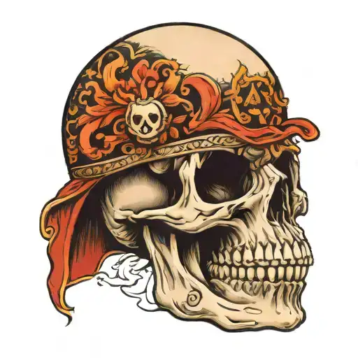 Skull Open Face Helmet