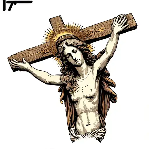 Mother Mary Crying When Jesus Was On The Cross