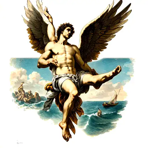 Phaeton Fall Of Icarus Man Falling Famous Image