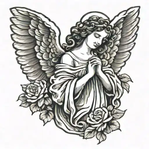 An Angelic Woman Similar To Virgin Maries Portrait