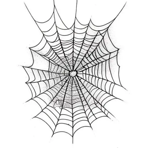A Spider Web That Kinda Looks Like Lights Going Down Shoulder And Bicep