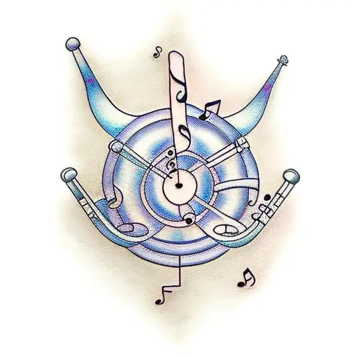 Music Notes Coming Out Of Book