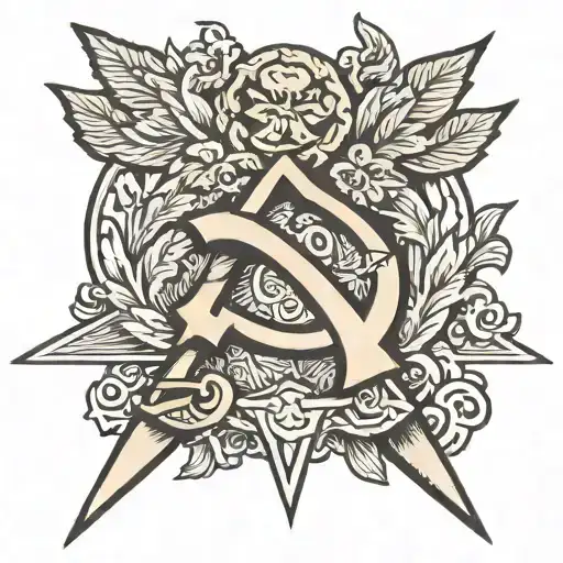 Hammer And Sickle Representing The Strength