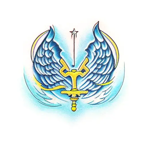 Angel Wings Water Plot Blue