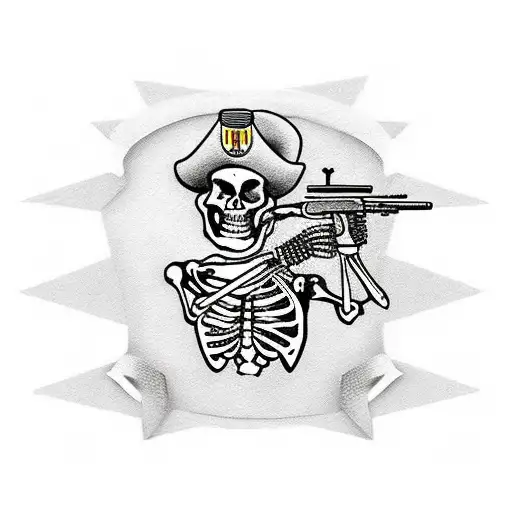 Skeleton Soldier With Rifle