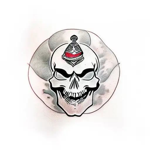 Skull And Drama Mask Sleeve