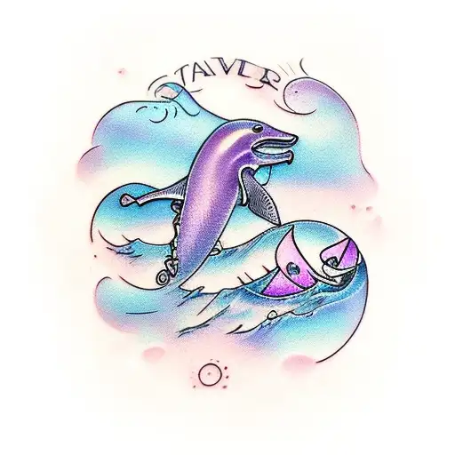 Ocean With Amethyst Undertone Symbol