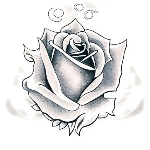 Rose With Leaves On Shoulder