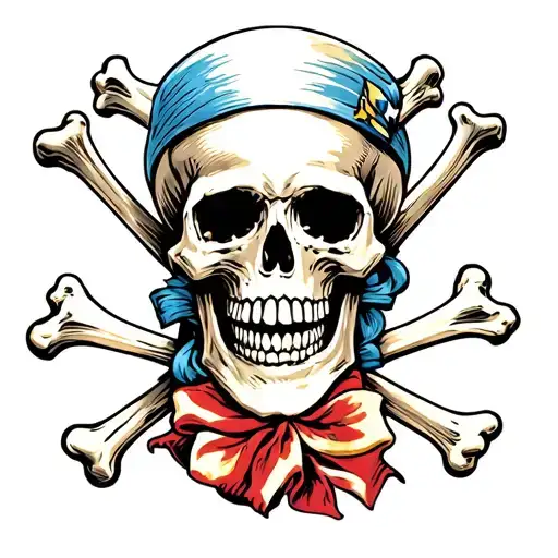 Traditional Skull And Crossbones