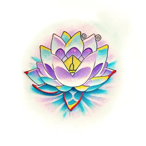 Open Hands Forming A Lotus Flower