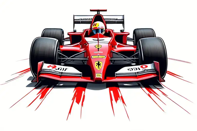 Ferrari F2002 F1 Car Driving