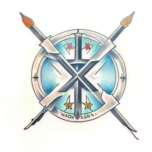 Christian Cross Cyber Sigilism