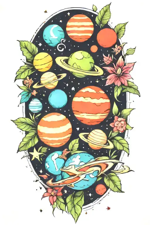 Planets And Jungle