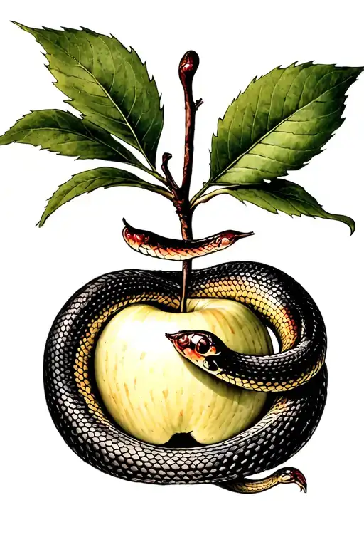 Lilith Snake Wrapped Around Body Apple