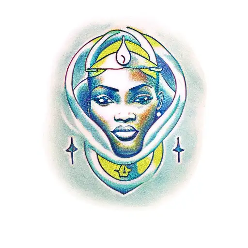 Aquarius Symbol African Slave Ancestry Strong Woman Symbolic