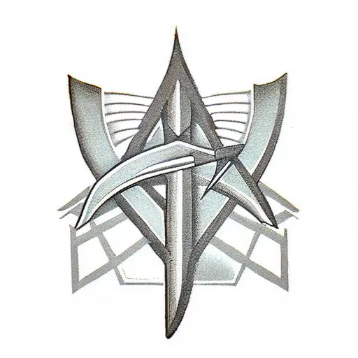 Arrow Pointed To Target With Letter M Inside