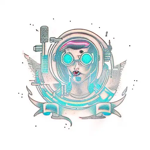 Cyberpunk Hacker Girl