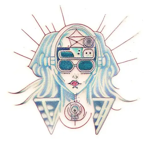 Cyberpunk Hacker Girl