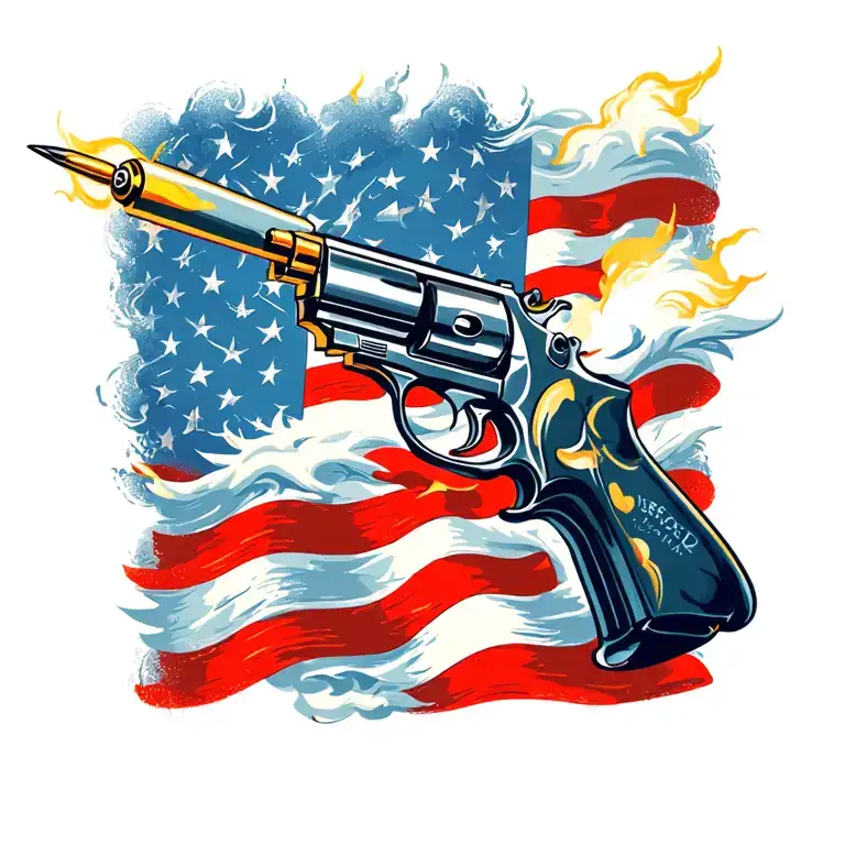 Vapor Trail And Bullet Shooting