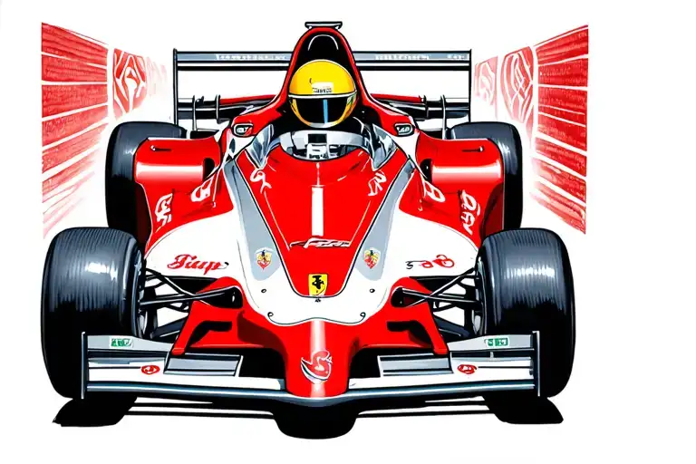 Scully Ferrari F2002 F1 Car Driving