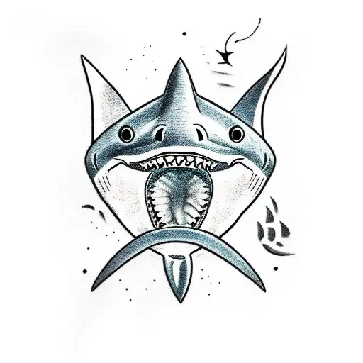 A Shark With A Human Fin